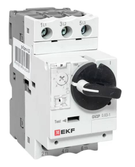 Автомат пуска двигателя EKF GV2P 0,63-1А купить с доставкой по РФ