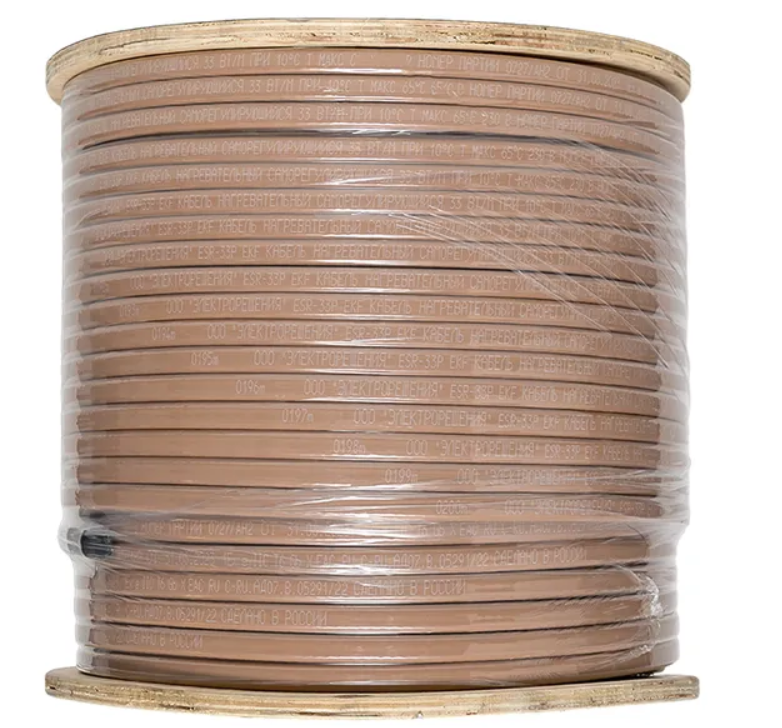 Кабель нагревательный саморег. EKF ESR-25P 25Вт/м полиолефин ESR-25P-200 купить с доставкой по РФ