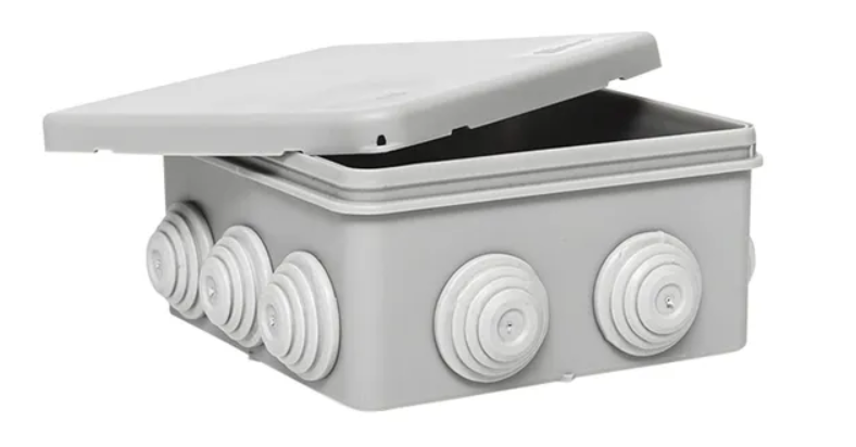 Коробка распределительная EKF КМР-030-014 с крышкой (100х100х50) 10 мембр. вводов IP55 купить с доставкой по РФ