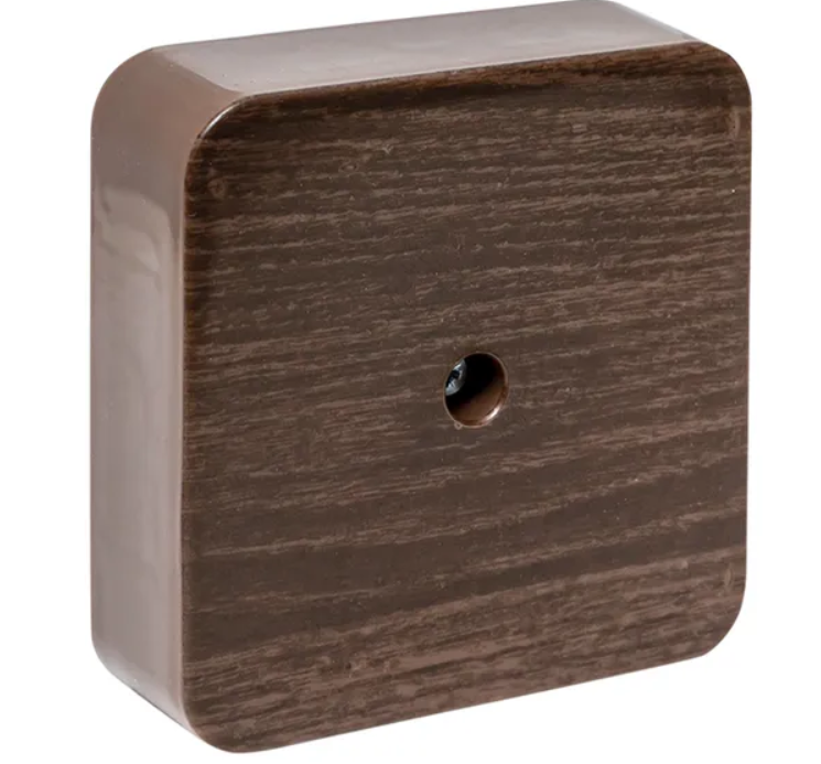 Коробка разветвительная EKF PROximaKMP-030-030 (75х75х26) тёмное дерево купить с доставкой по РФ