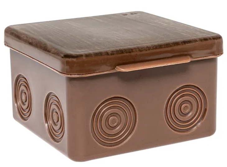 Коробка распаячная EKF КМР-030-035 пылевлагозащищенная без мембранных вводов (85х85х50) тёмное дерево купить с доставкой по РФ