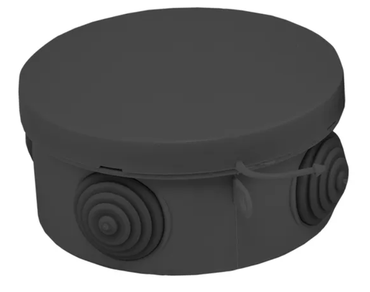 Коробка распределительная EKF КМР-040-039 с крышкой (85х40) 4 мембр. ввода чёрная IP54 купить с доставкой по РФ