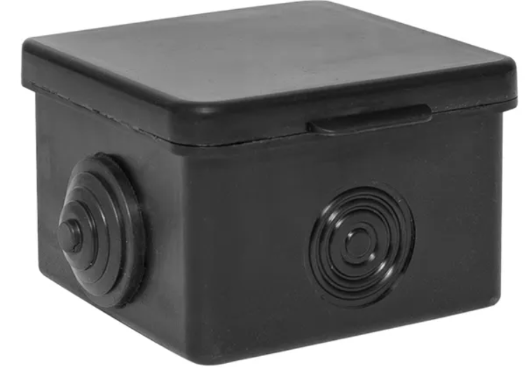 Коробка распределительная EKF Коробка распаячная КМР-030-036, 4 мембранных ввода (65х65х50) чёрная купить с доставкой по РФ