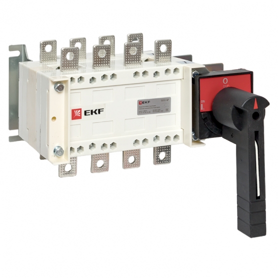 Рубильник-переключатель EKF PowerSwitch 4-полюсный 160А c рукояткой управления для прямой установки
