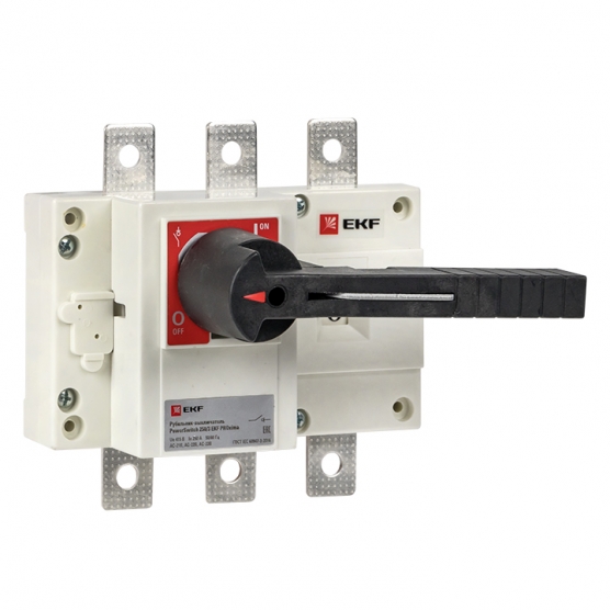 Рубильник-переключатель EKF PowerSwitch 3-полюсный 250А c рукояткой управления для прямой установки