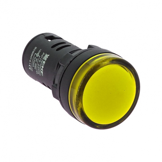 Лампа сигнальная EKF PROxima AD16-22HS LED 22мм жёлтый