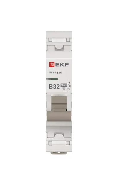 Автоматический выключатель EKF 1P 32А (B) 6кА ВА 47-63N PROxima заказать со складов по всей России
