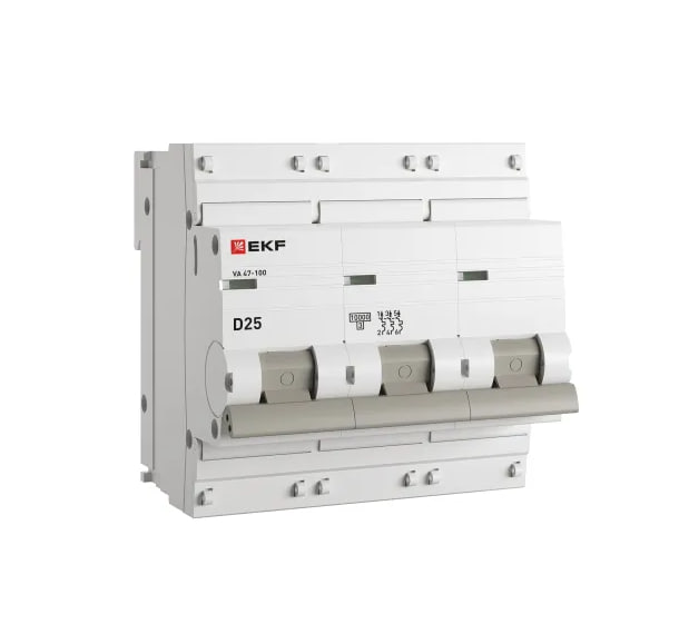 Автоматический выключатель EKF 3P 40А (D) 10kA ВА 47-100 PROxima