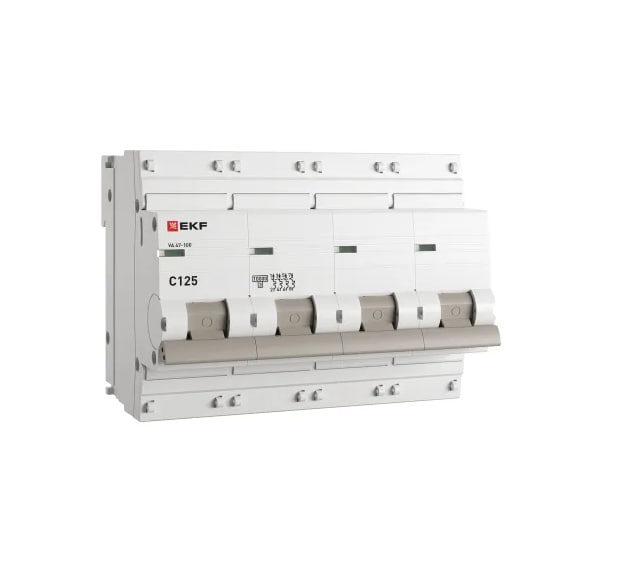 Автоматический выключатель EKF 4P 125А (C) 10kA ВА 47-100 PROxima
