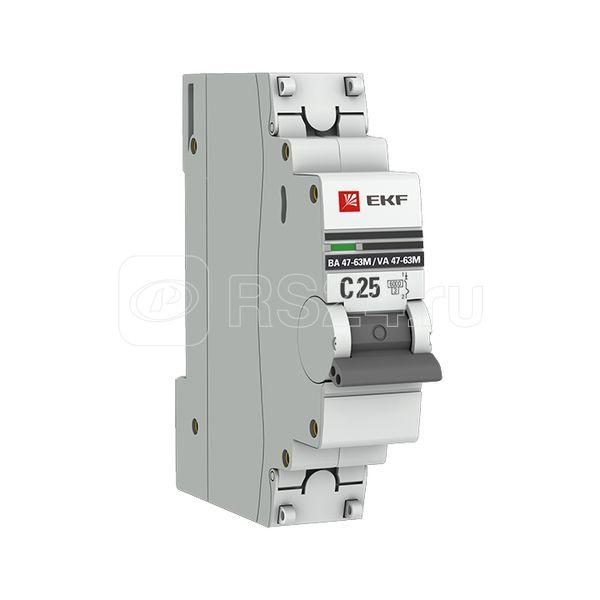 Автоматический выключатель EKF PROxima 1P 25А (C) 6кА В
