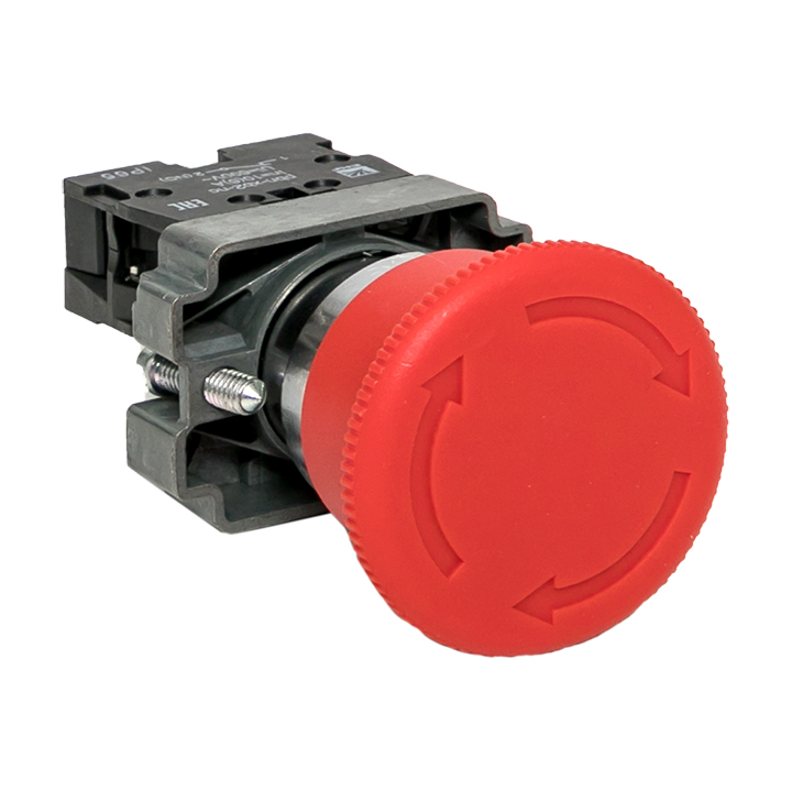 Кнопка EKF BS542 поворотная красная грибок NC IP65 xb2-bs542-65