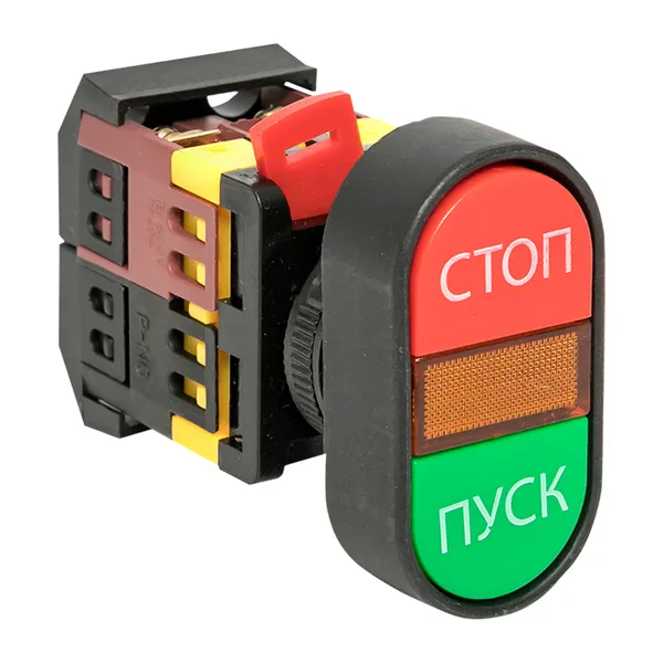 Кнопка пуск-стоп ekf овальнаяa pbb-22n 24в no+nc proxima