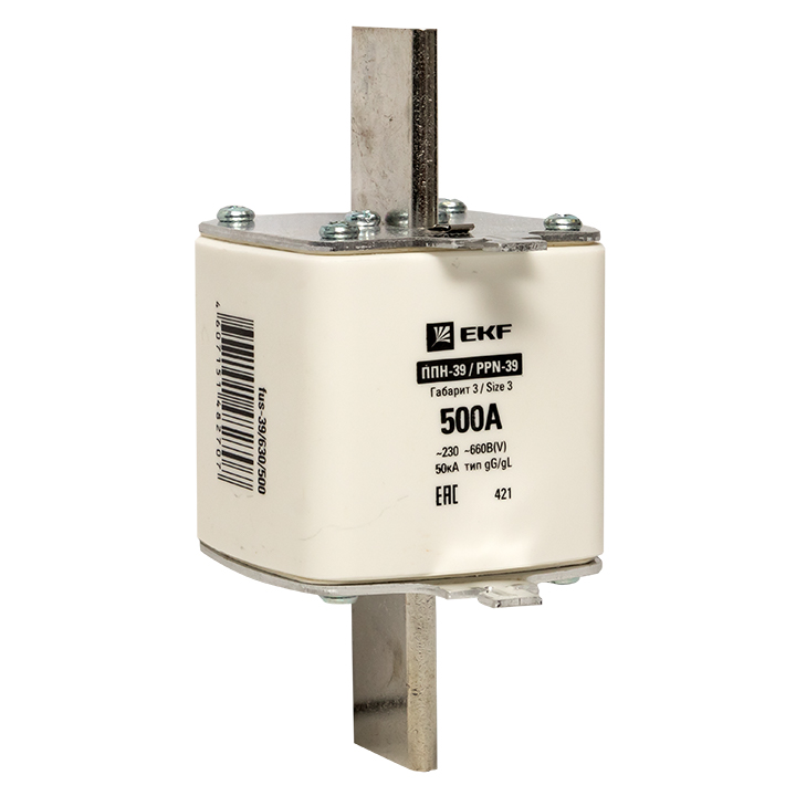 Вставка плавкая ППН-39 630/500А габарит 3 PROxima EKF fus-39/630/500 купить с доставкой по РФ