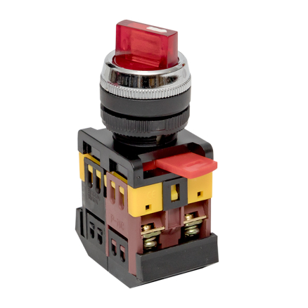 Переключатель EKF PROxima ANC-22 3P красный с подсветкой 220В NO+NC