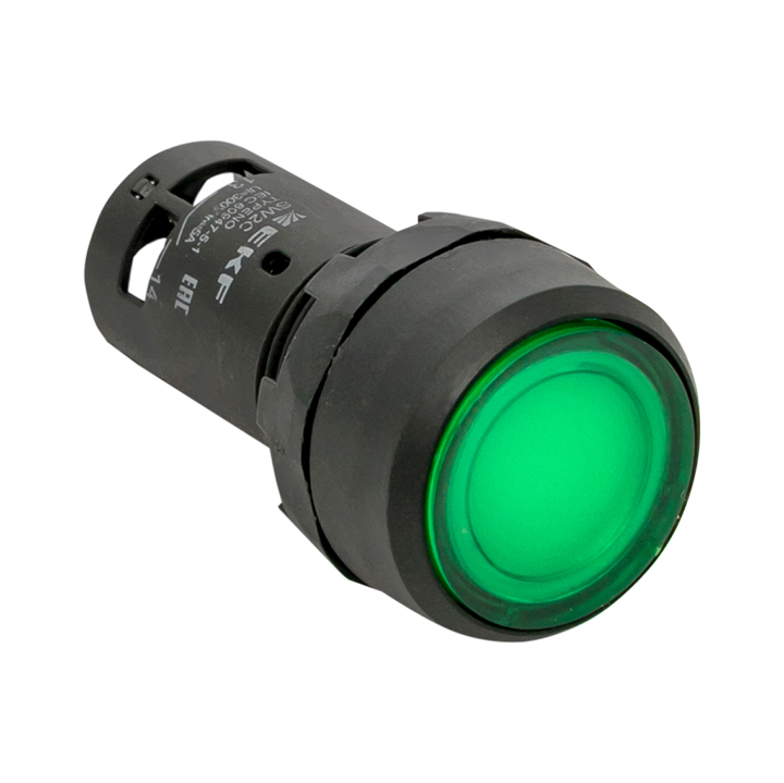 Кнопка EKF SW2C-10D с подсветкой зел. NO sw2c-md-g