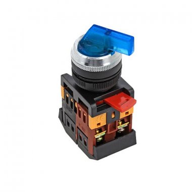 Переключатель EKF ANLC-22 2P синий с подсветкой 380В NO+NC