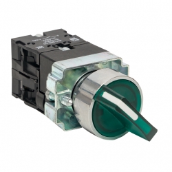 Переключатель EKF ANLC-22 2P зеленый с подсветкой 24В DC NO+NC PROxima