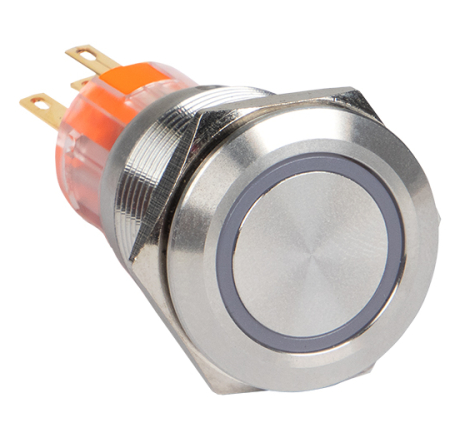 Кнопка EKF S-Pro67 19мм с фиксацией с зеленый подсветкой 230В PROxima