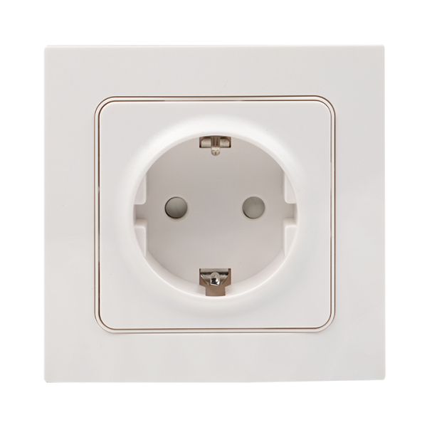 Розетка EKF 1-м СП Стокгольм 16А IP20 с заземл. защ. шторки бел. PROxima EXR16-028-10