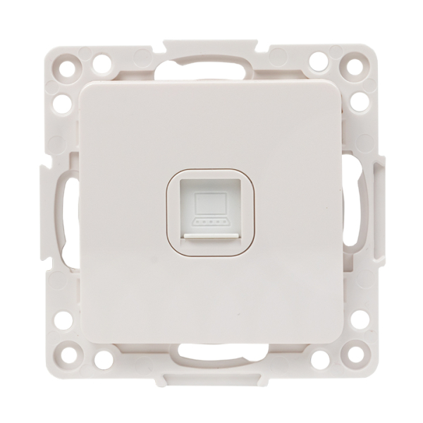 Розетка EKF RJ45 компьютерная Стокгольм скрытой установки механизм белый EYK01-035-10 PROxima