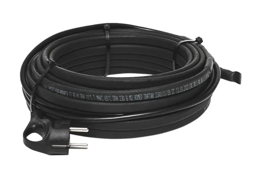 Саморегулирующийся нагревательный кабель EKF StopFrost 4 м 17 Вт/м для обогрева трубопроводов купить с доставкой по РФ