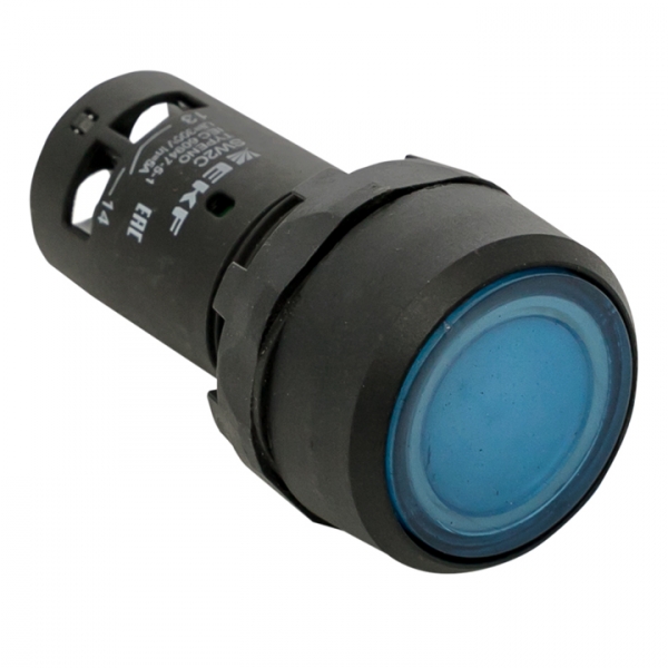 Кнопка EKF SW2C-10D с подсветкой синяя NO