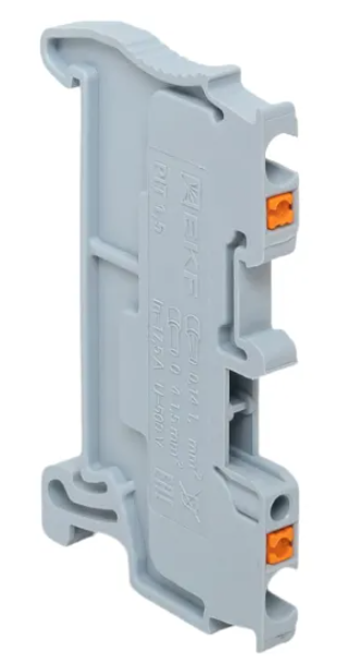 Клеммная EKF колодка пружинная 1,5 Push-in серая PIT-1,5 купить с доставкой по РФ