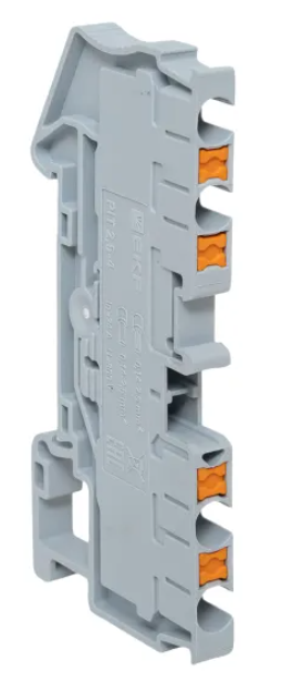 Клеммная EKF колодка пружинная 2,5 Push-in 4 вывода серая купить с доставкой по РФ