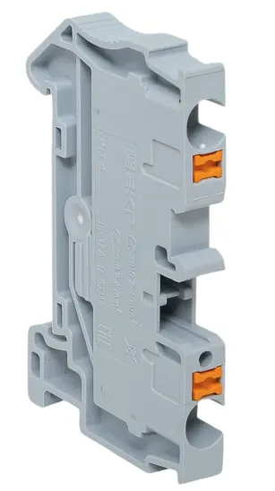 Клеммная EKF колодка пружинная 4 Push-in серая купить с доставкой по РФ