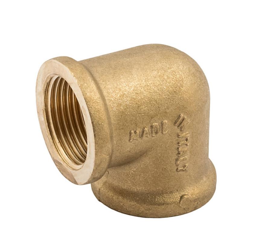 Угольник 90°, ВВ, 3/4", 3/4", латунь Elsen
