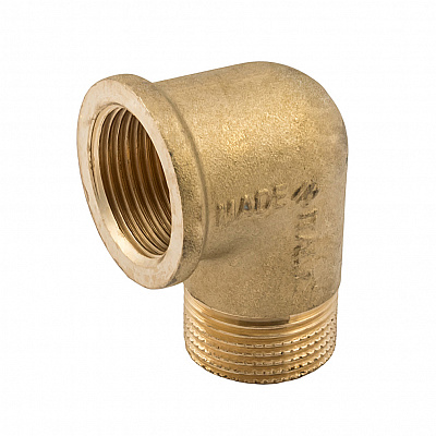 Угольник 90°, НВ, 1 1/4", 1 1/4", TIN латунь ELSEN