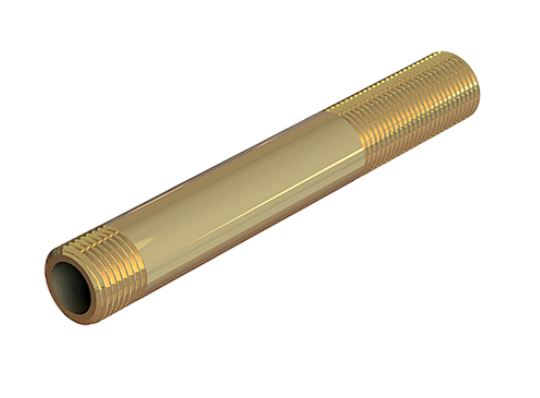 Сгон прямой ELSEN НН, 1", 1", длина сгона 150мм, латунь