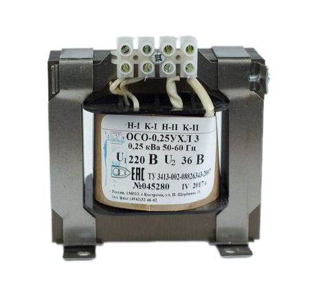 Трансформатор Элти ОСО-0.25-09 220/42В УХЛ3