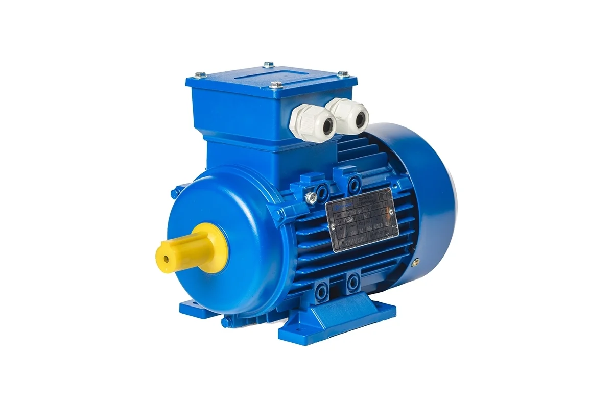 Электродвигатель АИР90LB8У1 1,1кВт 220/380В, IMB3 (1081), IP55, ЭМШ, 20кг