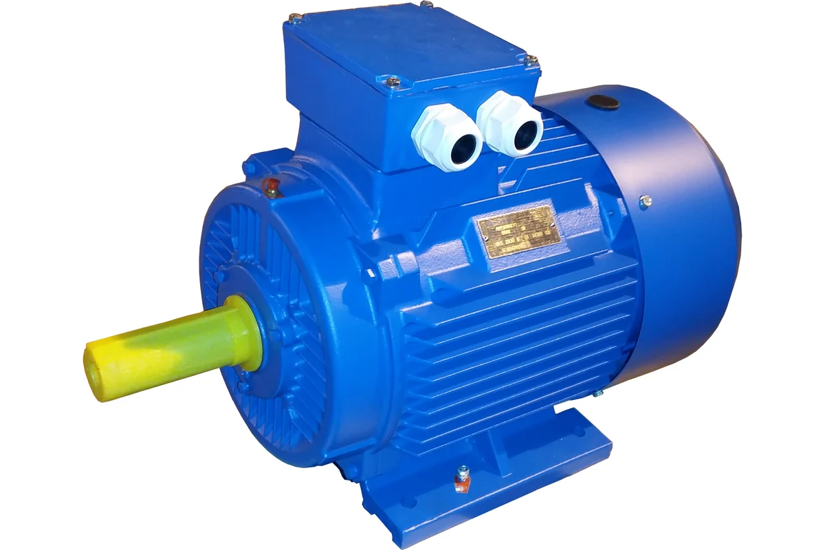 Электродвигатель АИР200L4У1 45кВт 380/660В, IMB3 (1081), IP55, ЭМШ, 292кг