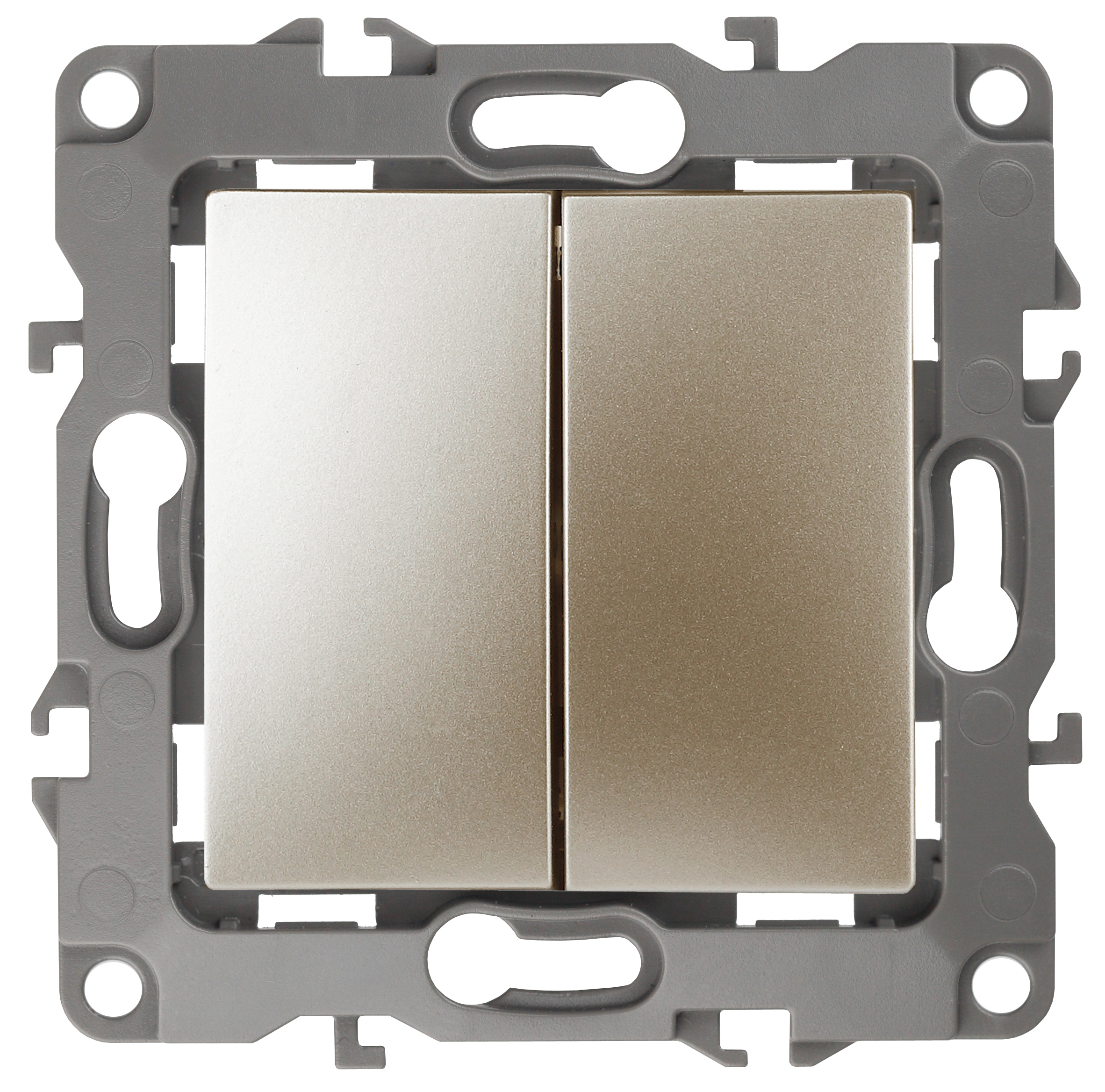 Выключатель двухклавишный ЭРА 12 10AX 250V 12-1104-04 Б0014648 купить с доставкой по РФ