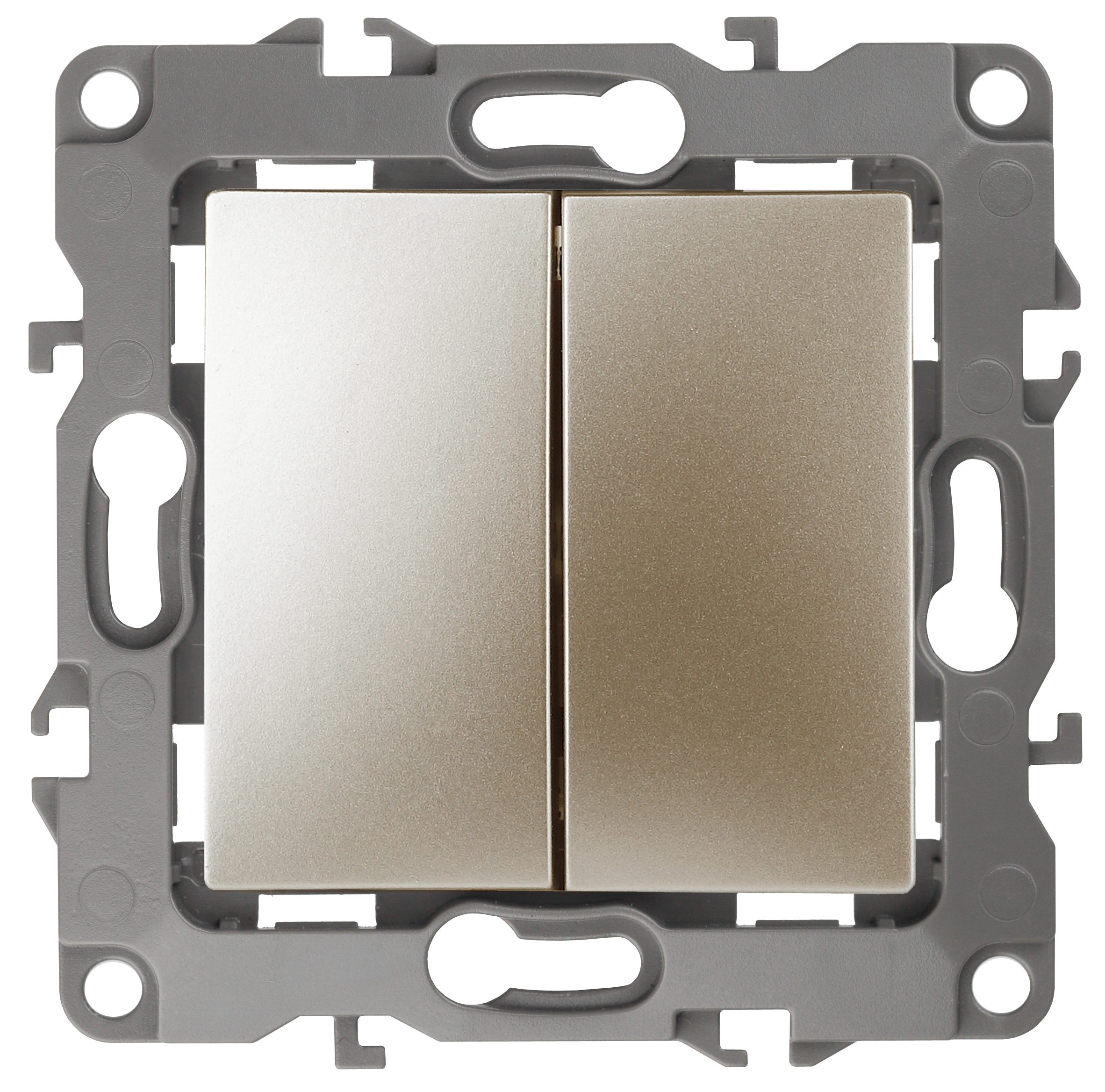 Переключатель двухклавишный ЭРА 12 10AX 250V 12-1106-04 Б0014666 купить с доставкой по РФ