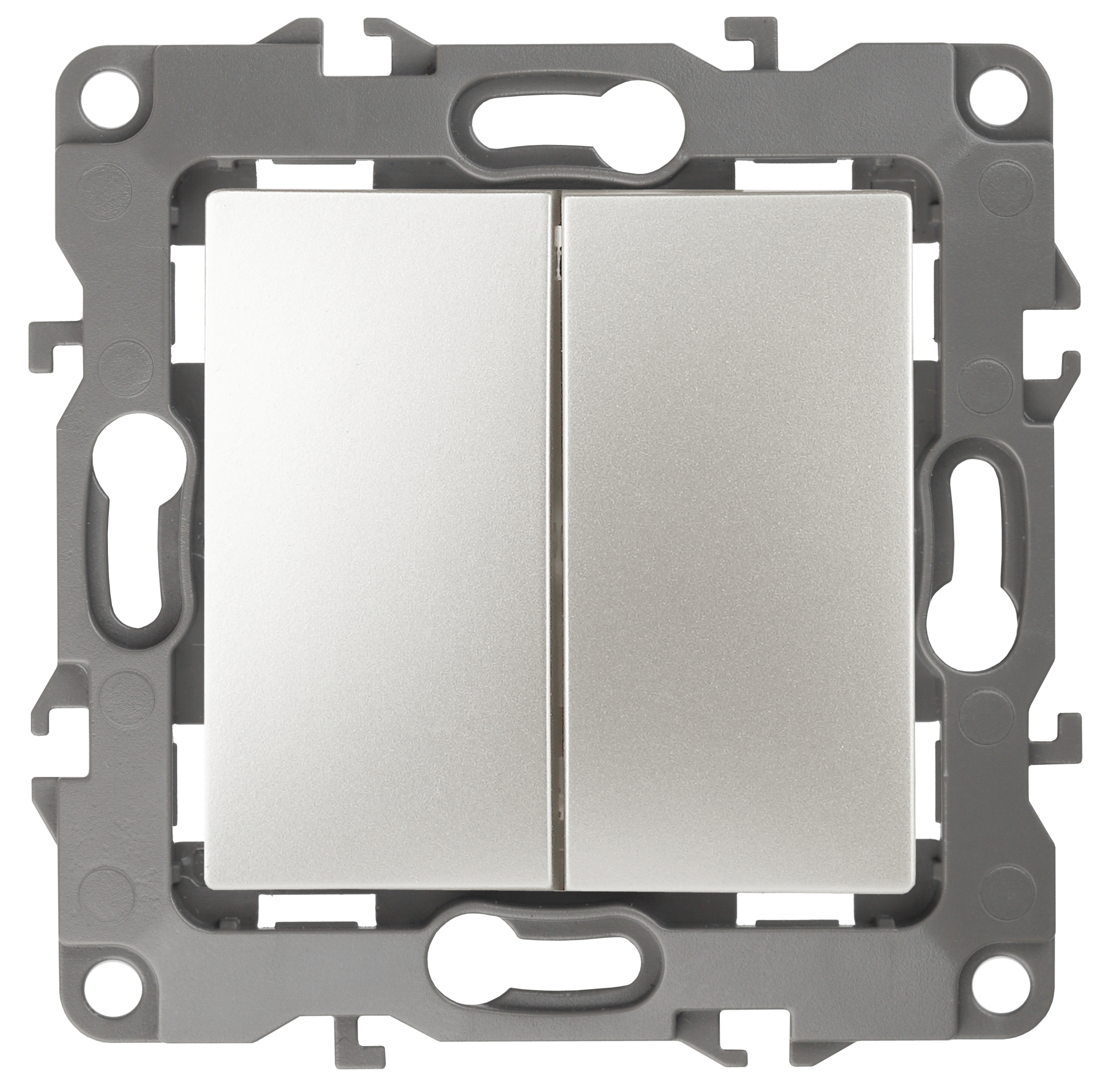 Переключатель двухклавишный ЭРА 12 10AX 250V 12-1106-15 Б0019298 купить с доставкой по РФ