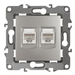 Розетка информационная 2XRJ45 ЭРА 12 12-3108-15 Б0019357 купить с доставкой по РФ