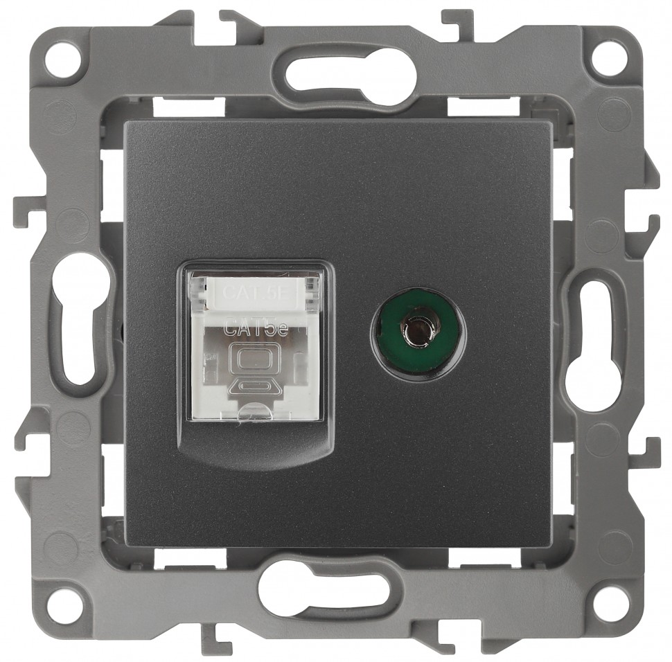 Розетка комбинированная RJ45+TV ЭРА 12 12-3110-12 Б0027447 купить с доставкой по РФ