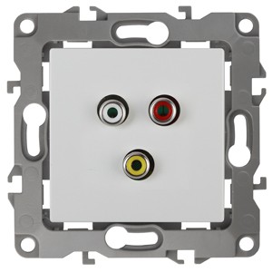 Розетка RCA ЭРА 12 12-3113-01 Б0027471 купить с доставкой по РФ