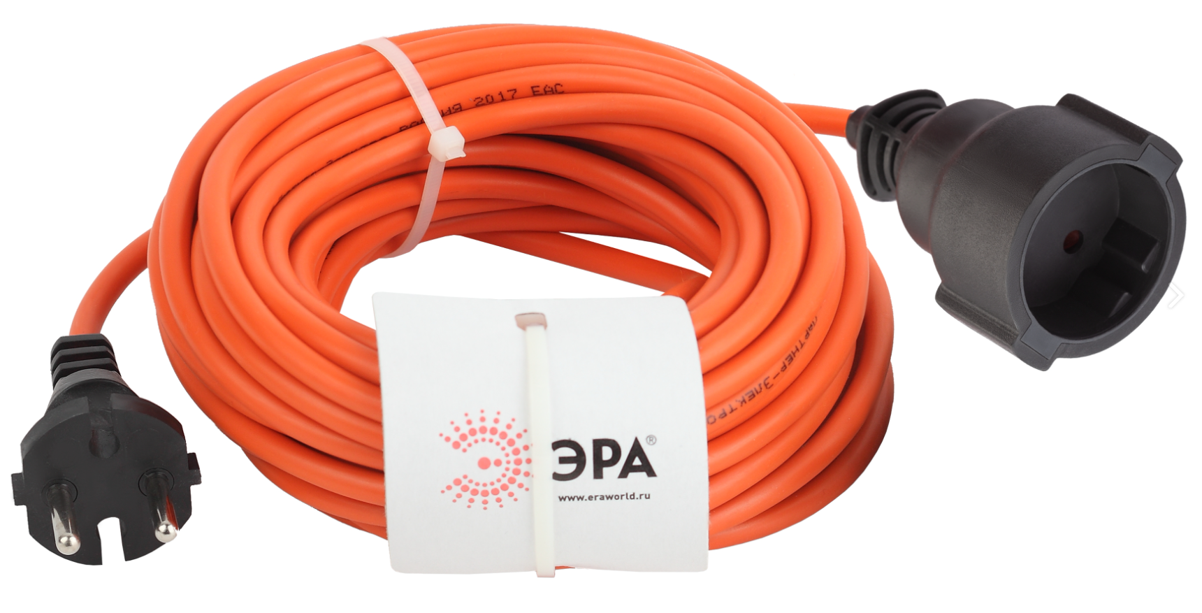 Удлинитель-шнур Эра 1х20м без заземления 6А IP20 UPx-1-2х0.75-20m ПВС 2х0.75 (бухта)