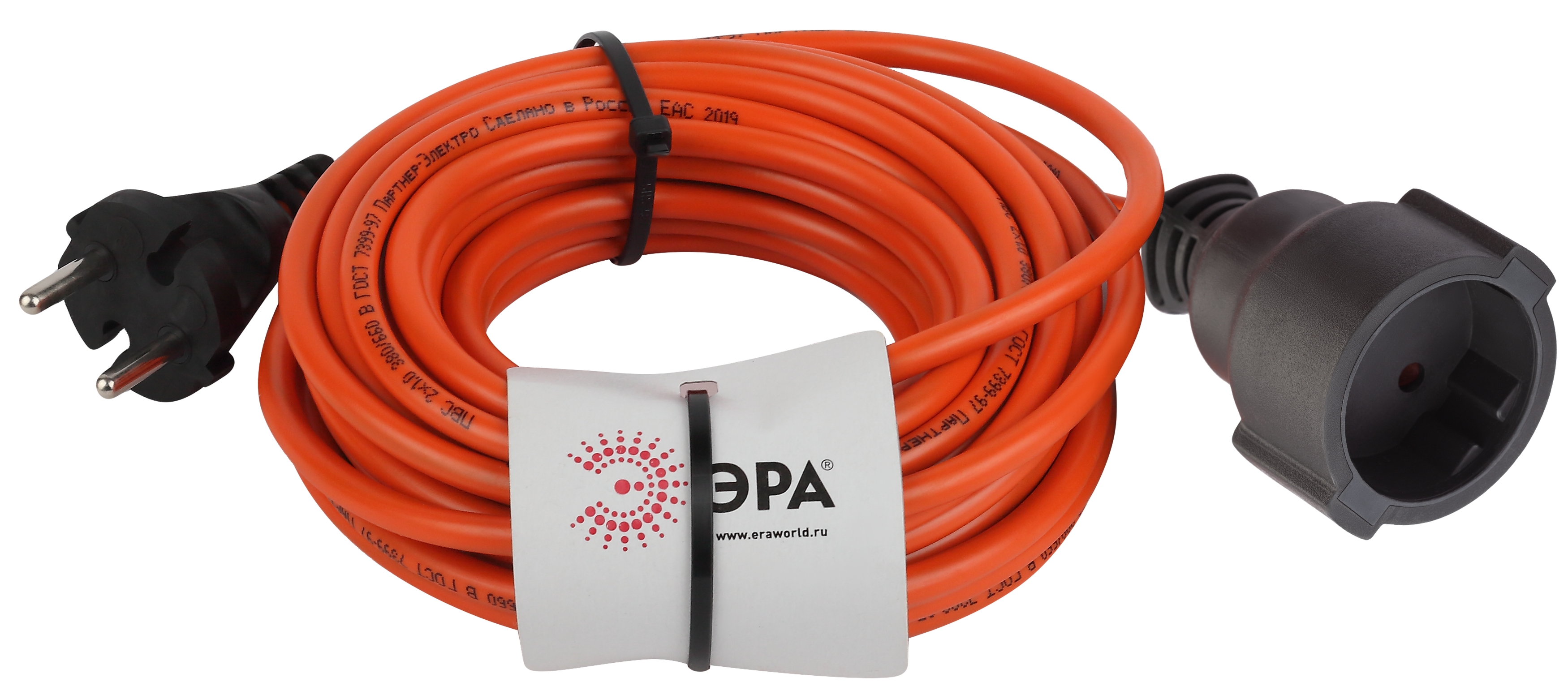 Удлинитель-шнур Эра 1х40м без заземл. 10А IP20 UPx-1-2х1-40m ПВС 2х1 (бухта) Б0046808