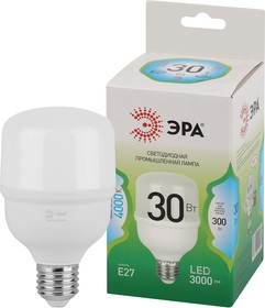 Лампа светодиодная ЭРА GREEN LINE LED POWER T70-30W-840-E27 GL Е27 30 Вт колокол яркий белый свет (кратно 1)