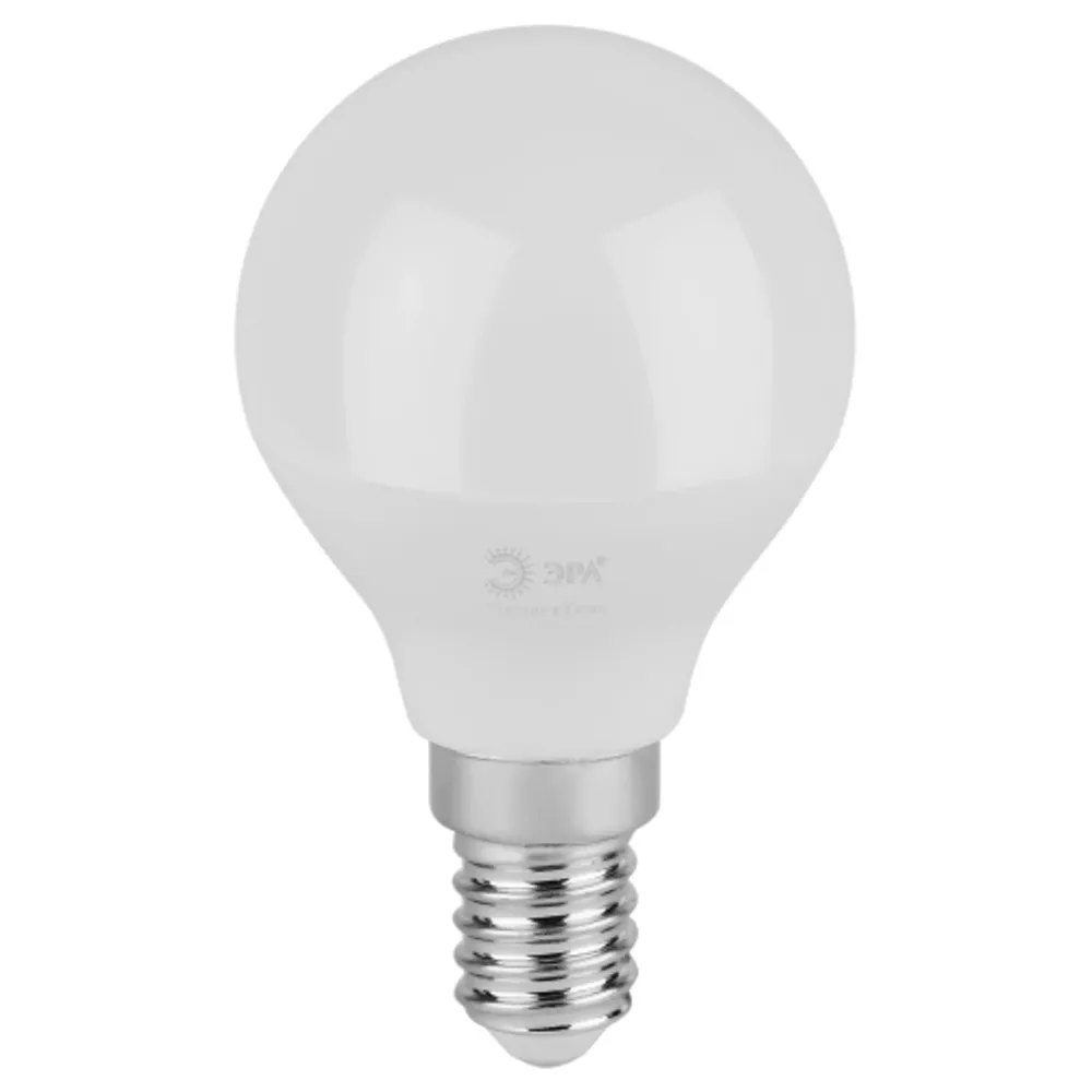 Лампочка светодиодная ЭРА GREEN LINE LED P45-12W-865-E14 GL E14 12 Вт шар холодный свет (кратно 1)