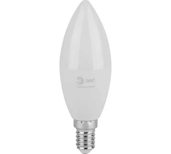 Лампочка светодиодная ЭРА GREEN LINE LED B35-10W-865-E14 GL E14 10 Вт свеча холодный свет (кратно 1)