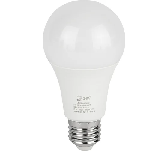 Лампочка светодиодная ЭРА GREEN LINE LED A60-20W-865-E27 GL E27 20 Вт груша холодный свет (кратно 1)