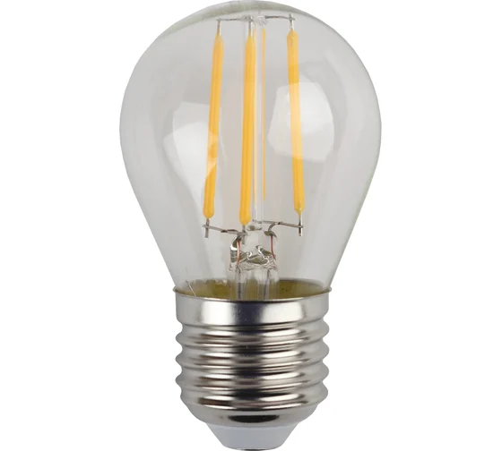 Лампа Эра F-LED P45-7W-840-E27 (филамент, шар, 7Вт, нейтр, E27)