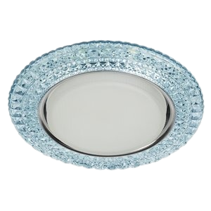Светильник точечный декоративный cо светодиодной подсветкой ЭРА DK LD26 BL/WH Gx53
