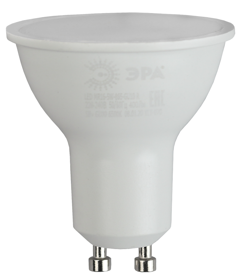 Лампа светодиодная ЭРА ECO LED MR16-9W-827-GU10 (диод, софит, 9Вт, теплый, GU10) купить с доставкой по РФ